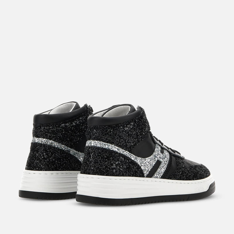 Basket High Top Hogan H630 Black Silver