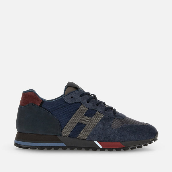 Sneakers Hogan H383 Blue Grey Burgundy