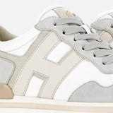 Sneakers Hogan Midi H222 White Ivory Grey