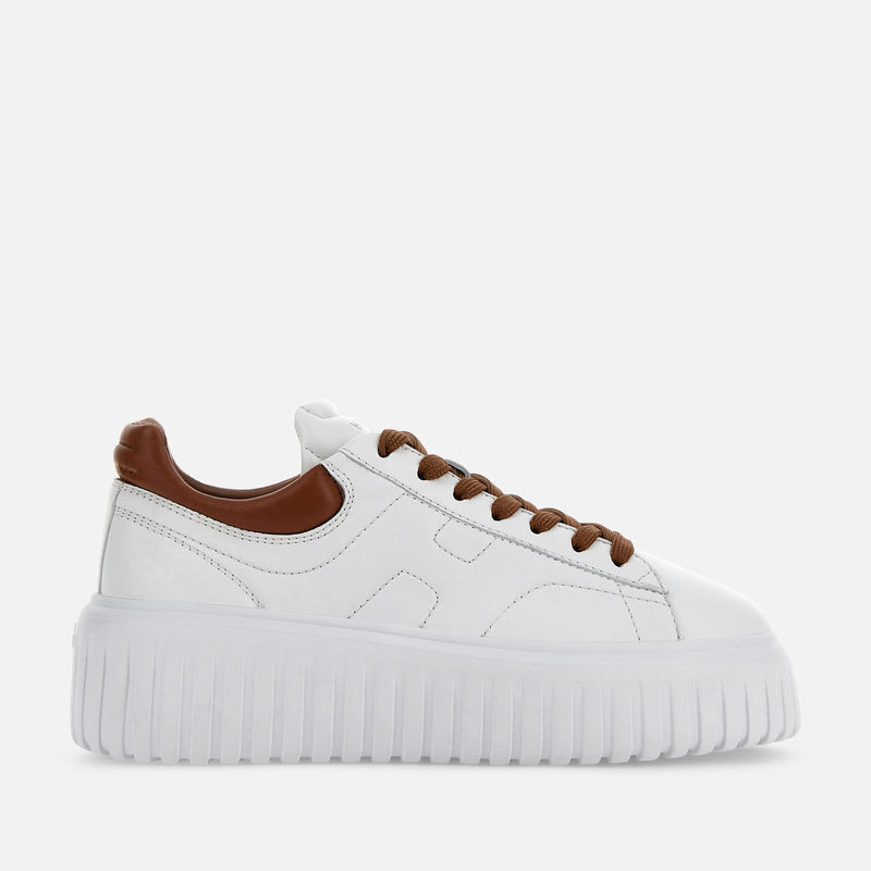 Sneakers Hogan H-Stripes White Beige Brown
