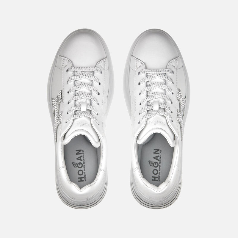 Sneakers Hogan Rebel White Crystals