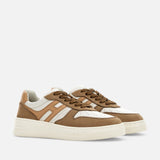 Sneakers Hogan H630 Ivory Brown Beige
