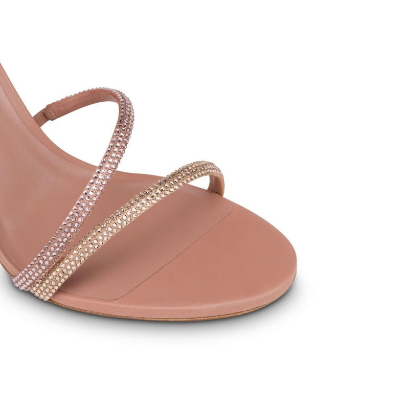 RENE CAOVILLA  MARGOT CRYSTAL POWDER PINK SANDAL