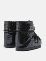 MOON BOOT ICON LOW BLACK GLITTER BOOTS