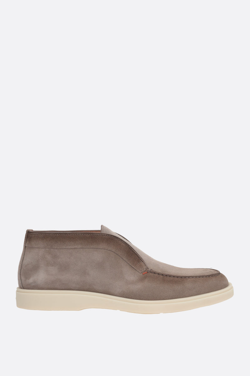 SANTONI MEN’S BROWN -M45 SUEDE DESERT BOOT