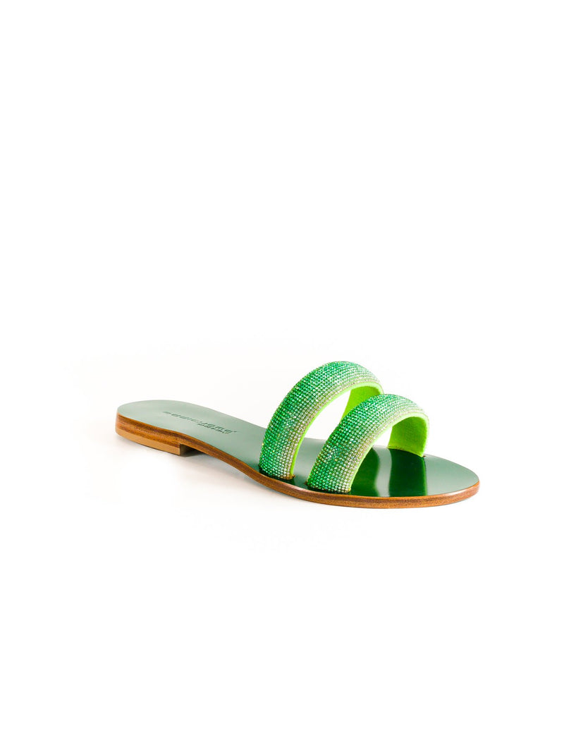 Eddicuomo Jeweled sandal Amalfi Green