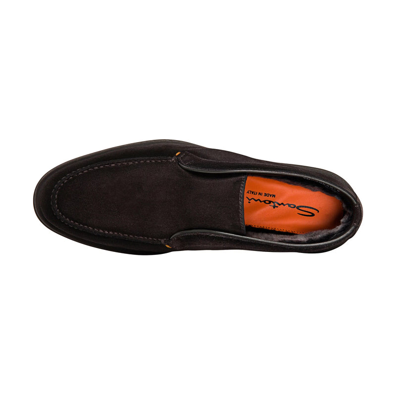 SANTONI-MEN’S GREY SUEDE DESERT BOOT