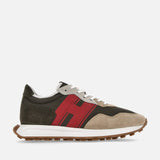 Sneakers Hogan H601 Red Brown Beige