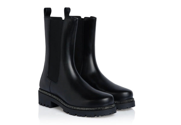RENE CAOVILLA Black Calf Boot