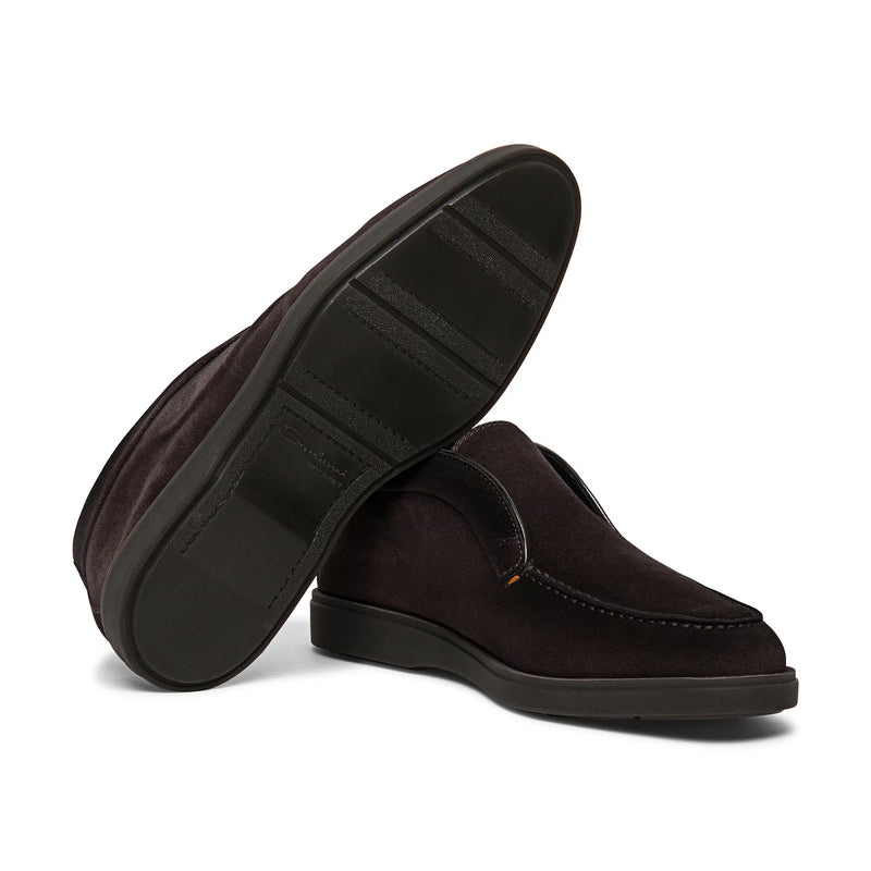 SANTONI-MEN’S GREY SUEDE DESERT BOOT