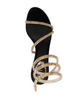 RENE CAOVILLA GOLD SATIN BLACK