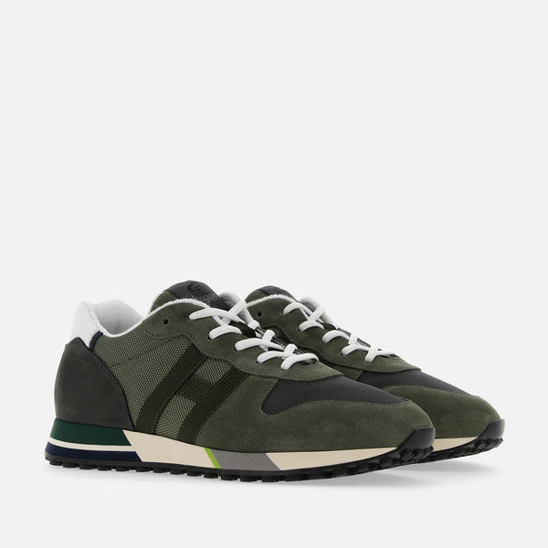 Sneakers Hogan H383 Green White Grey