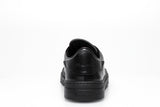 SANTONI Black Leather Sneakers