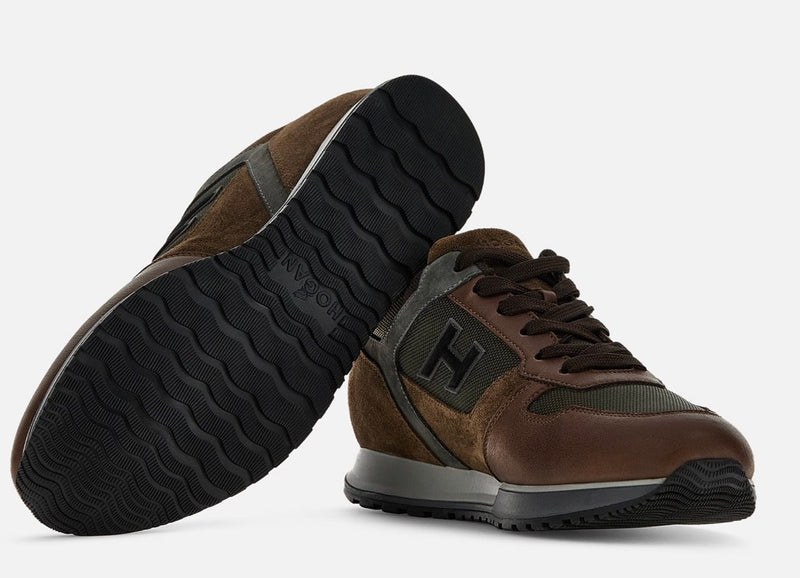 Hogan Sneakers H321/ Brown -Green -Grey