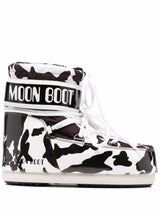 MOON BOOT Mars Cow Printed Black/White