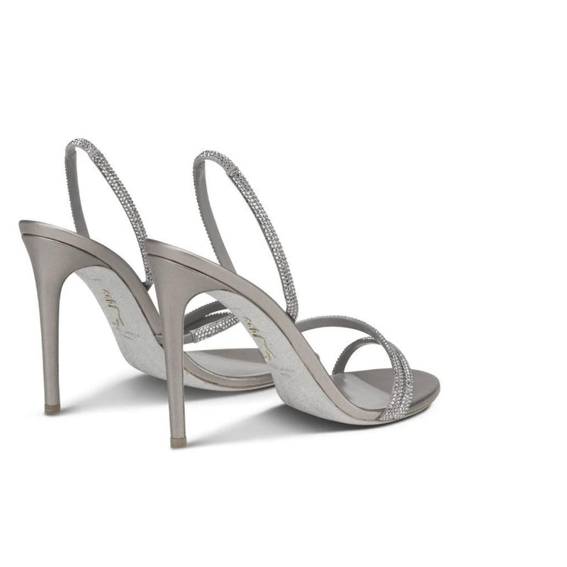 RENE CAOVILLA IRINA CRYSTAL GRAY SANDAL