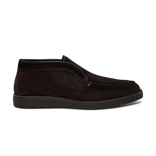 SANTONI-MEN’S GREY SUEDE DESERT BOOT