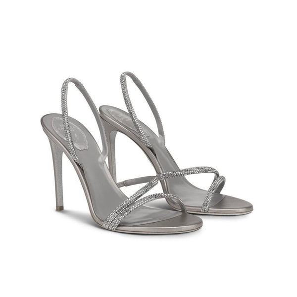 RENE CAOVILLA IRINA CRYSTAL GRAY SANDAL