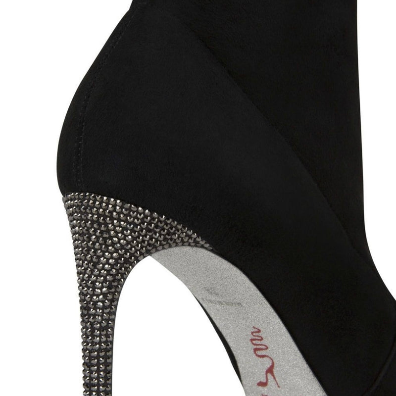 RENE CAOVILLA /CRYSTALS BLACK BOOT
