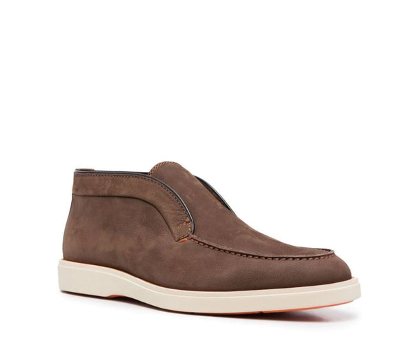 SANTONI MEN’S BROWN SUEDE DESERT BOOT